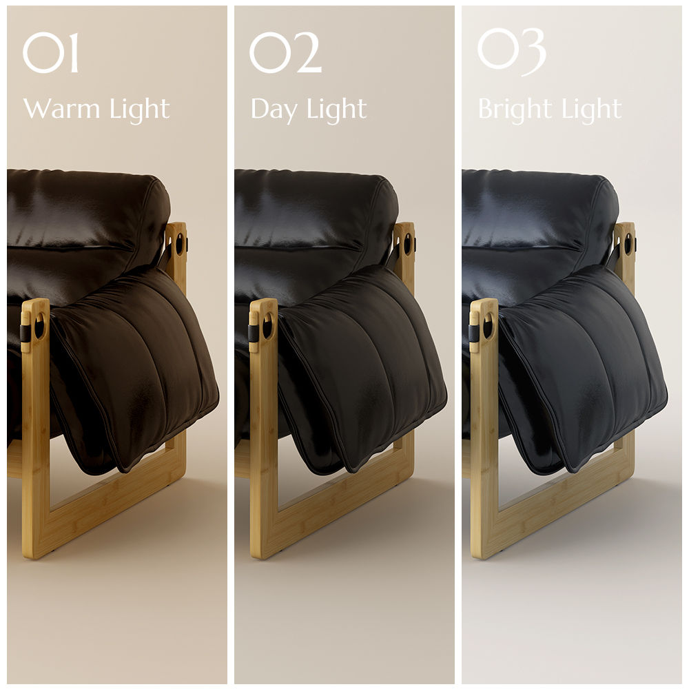 PU Leather Black Eco PU Leather Chairs