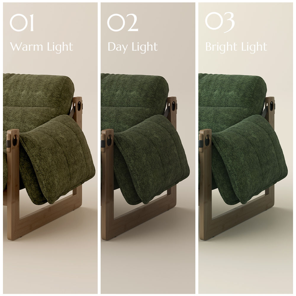 Home Theater Green Chenille Chairs