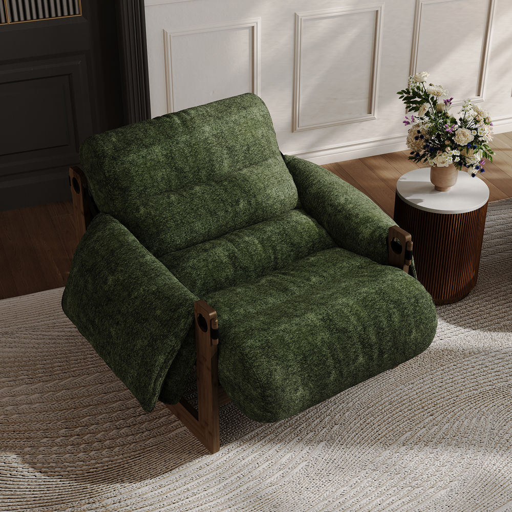 Office Green Chenille Chairs