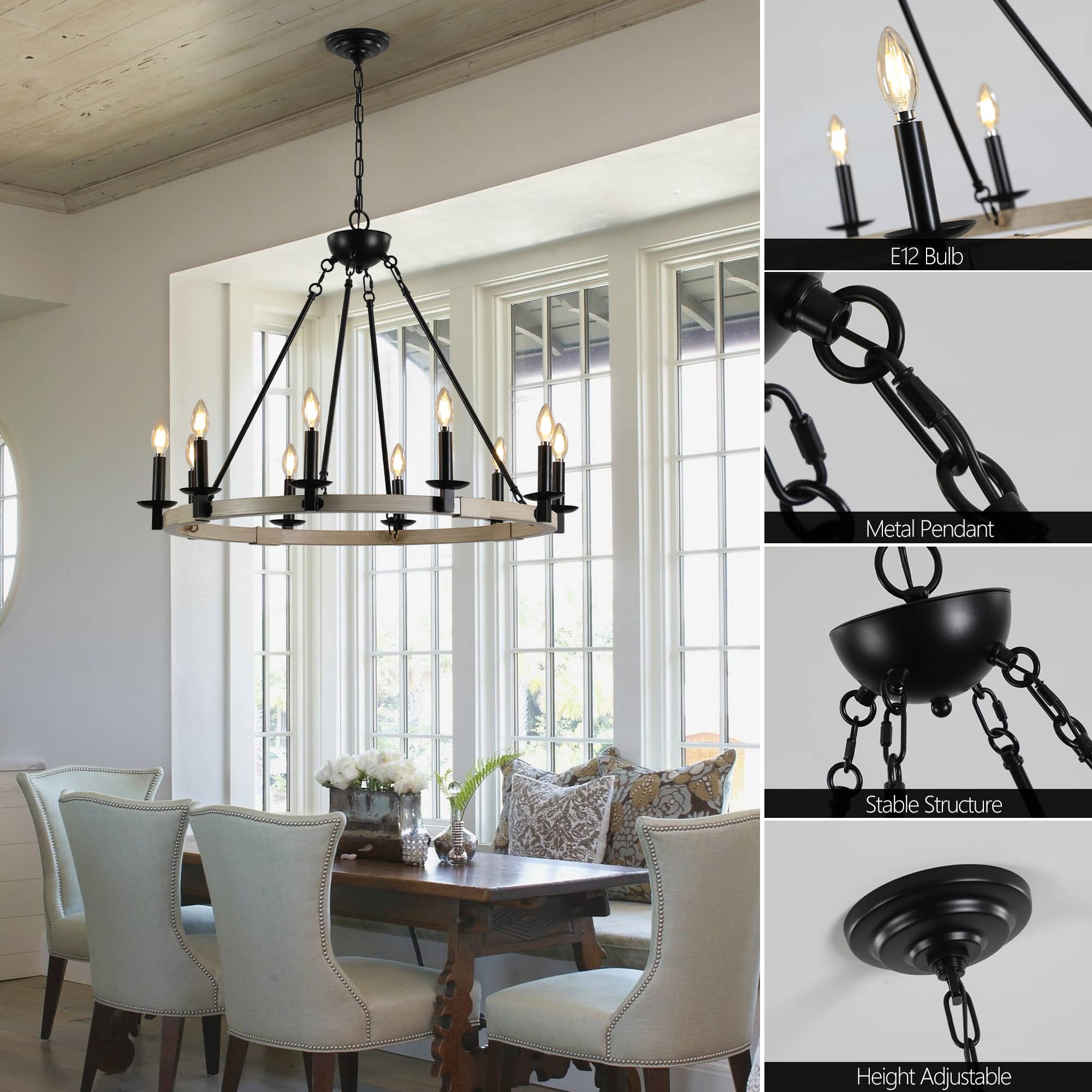 Black Iron Chandeliers