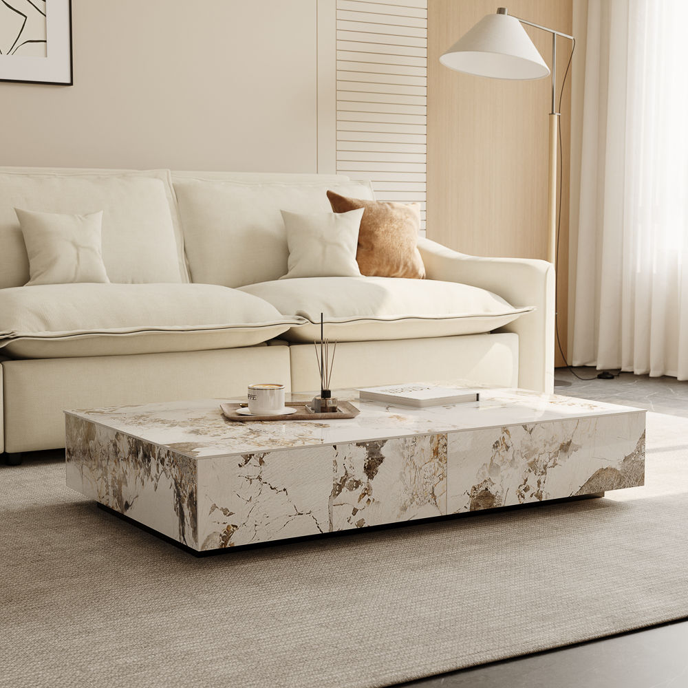 Rectangle Pandora Sintered Stone Coffee Tables