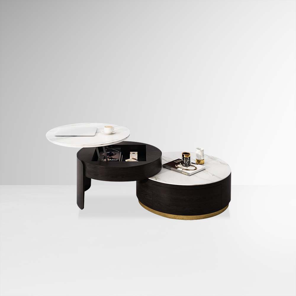 mit Stauraum Rauchfarben  MDF Couchtische 