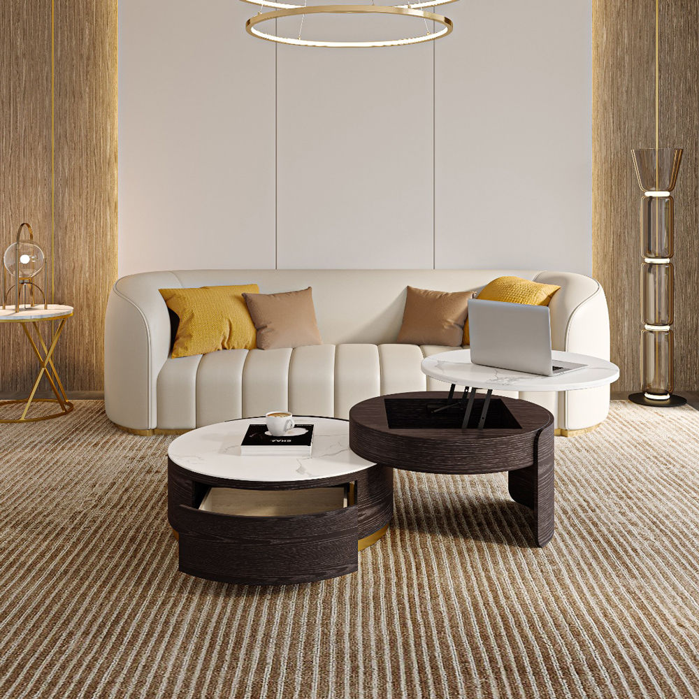 mit Stauraum Rauchfarben  MDF Couchtische 