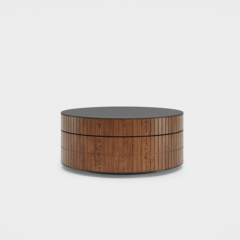 Rotate Dark Wood MDF Coffee Tables
