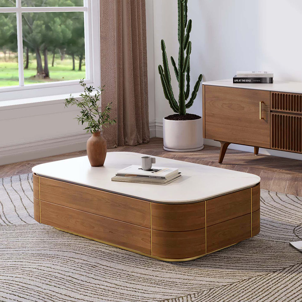 Wood Walnut MDF Coffee Tables