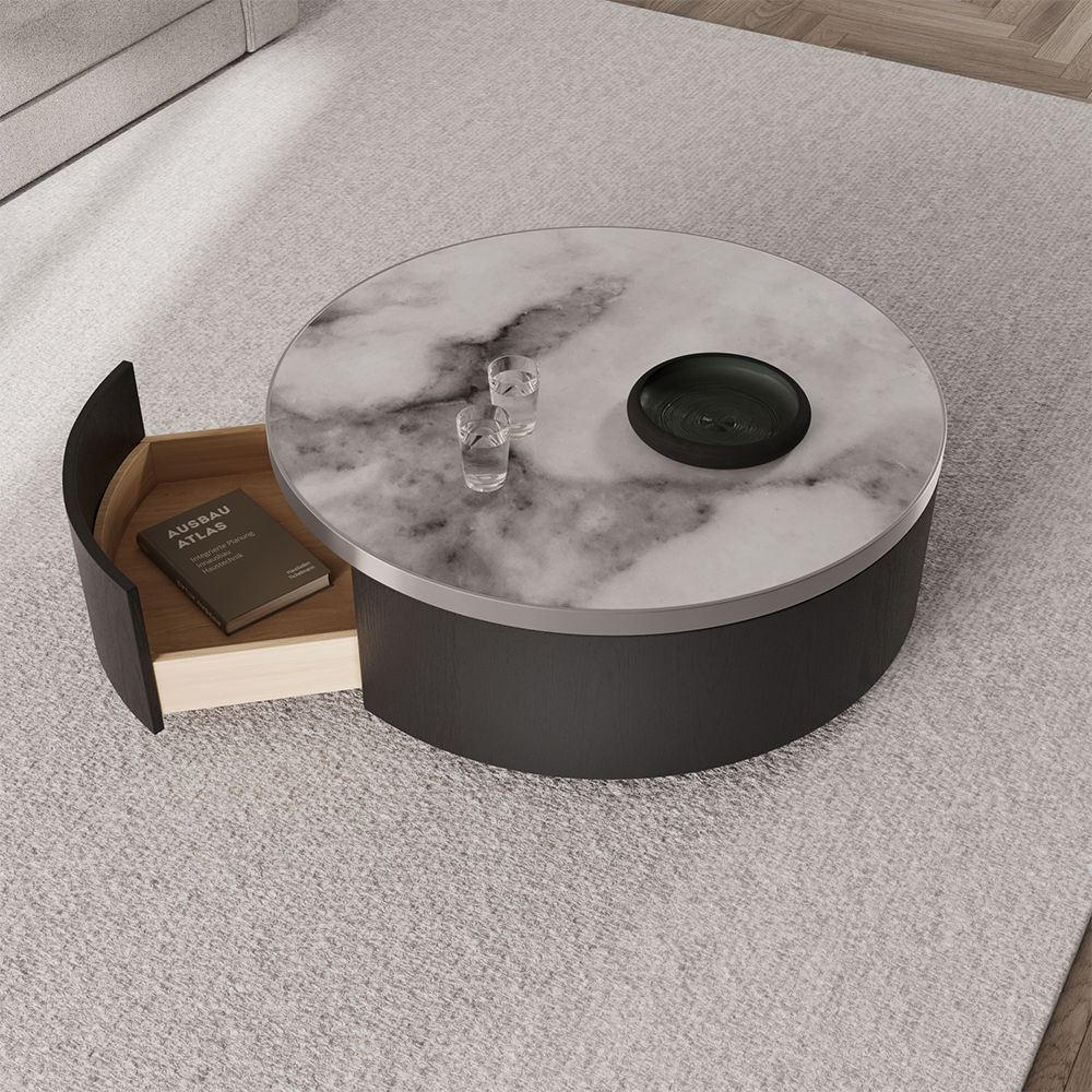 Modern Black MDF Coffee Tables