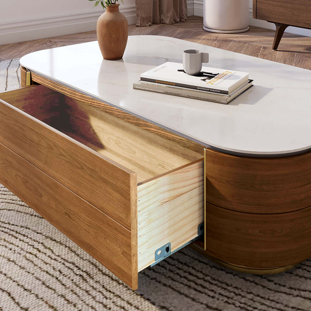 Designer Collection Walnut MDF Coffee Tables