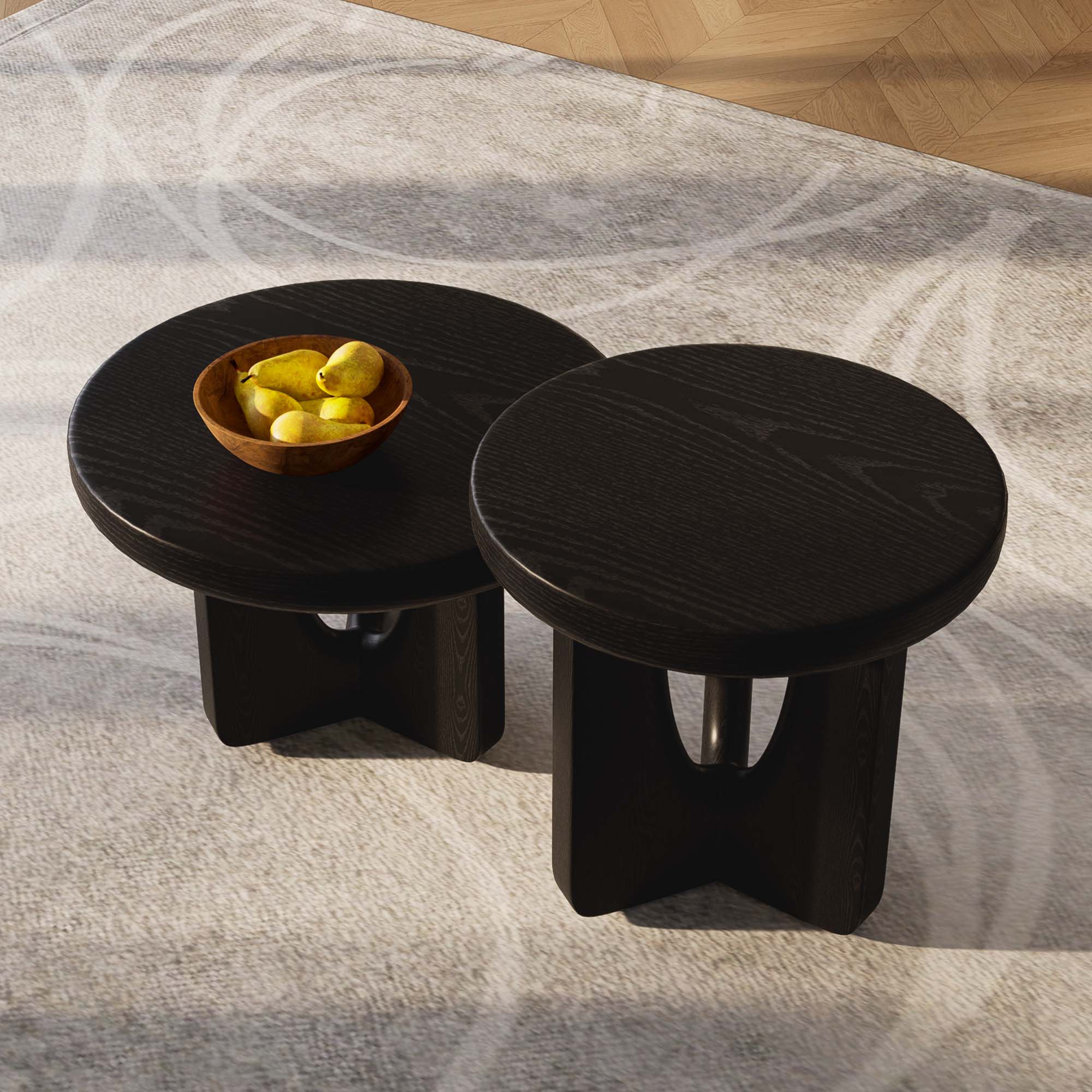 Wood Smoky MDF Coffee Tables