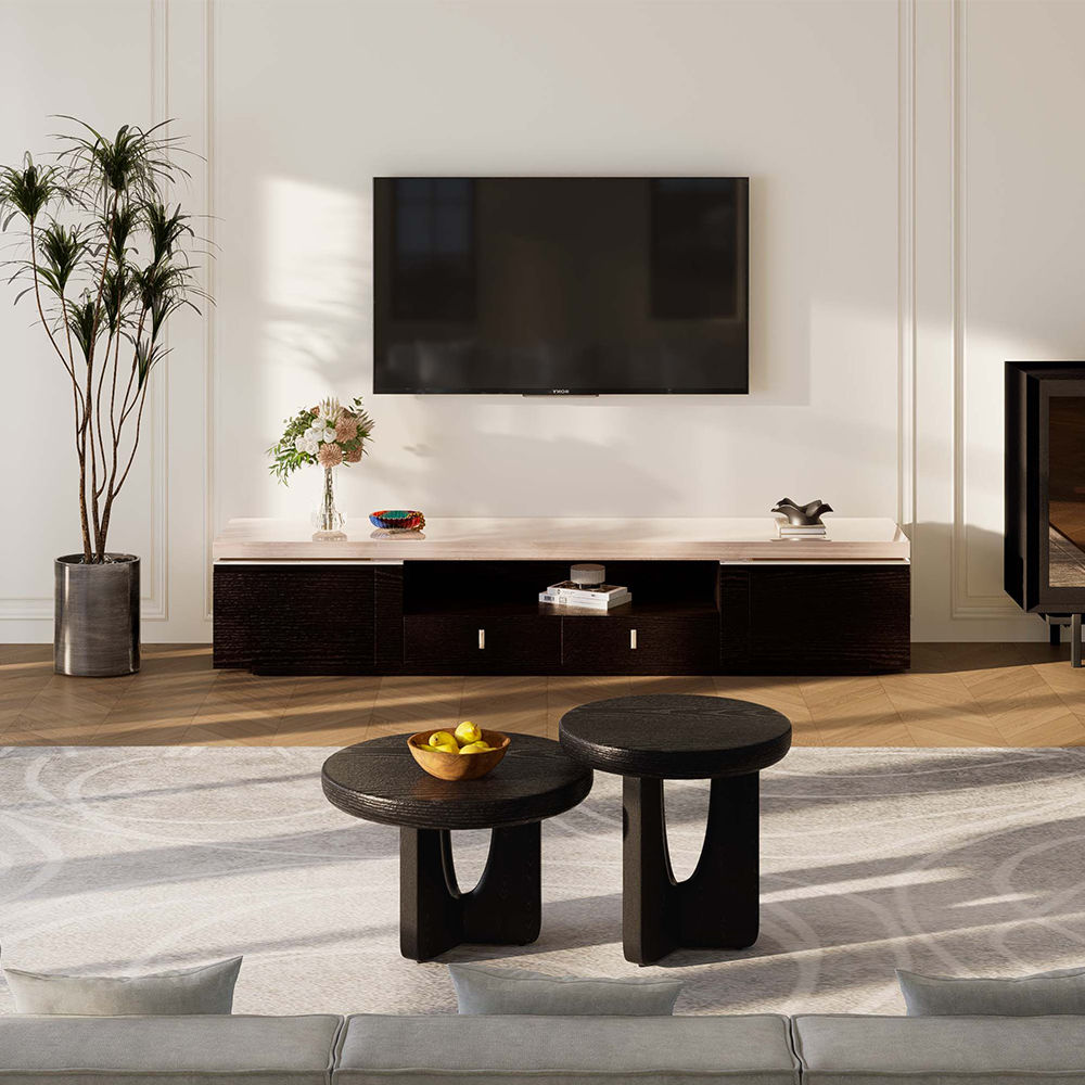 Wood Smoky MDF Coffee Tables