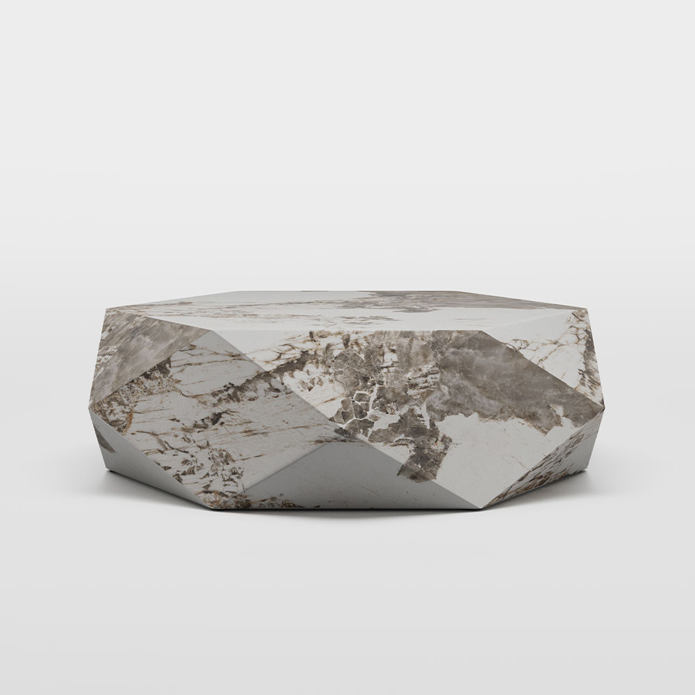 White Sintered Stone Coffee Tables