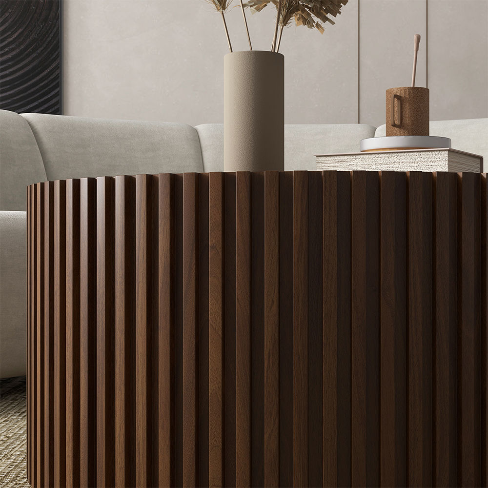 Modern minimalistisch Dunkles Holz  MDF Couchtische 