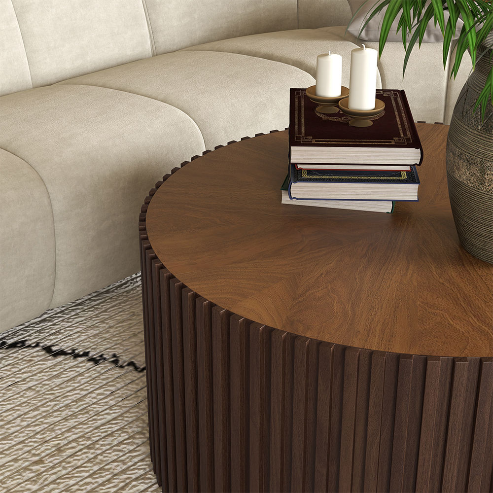 Modern Dunkles Holz  MDF Couchtische 