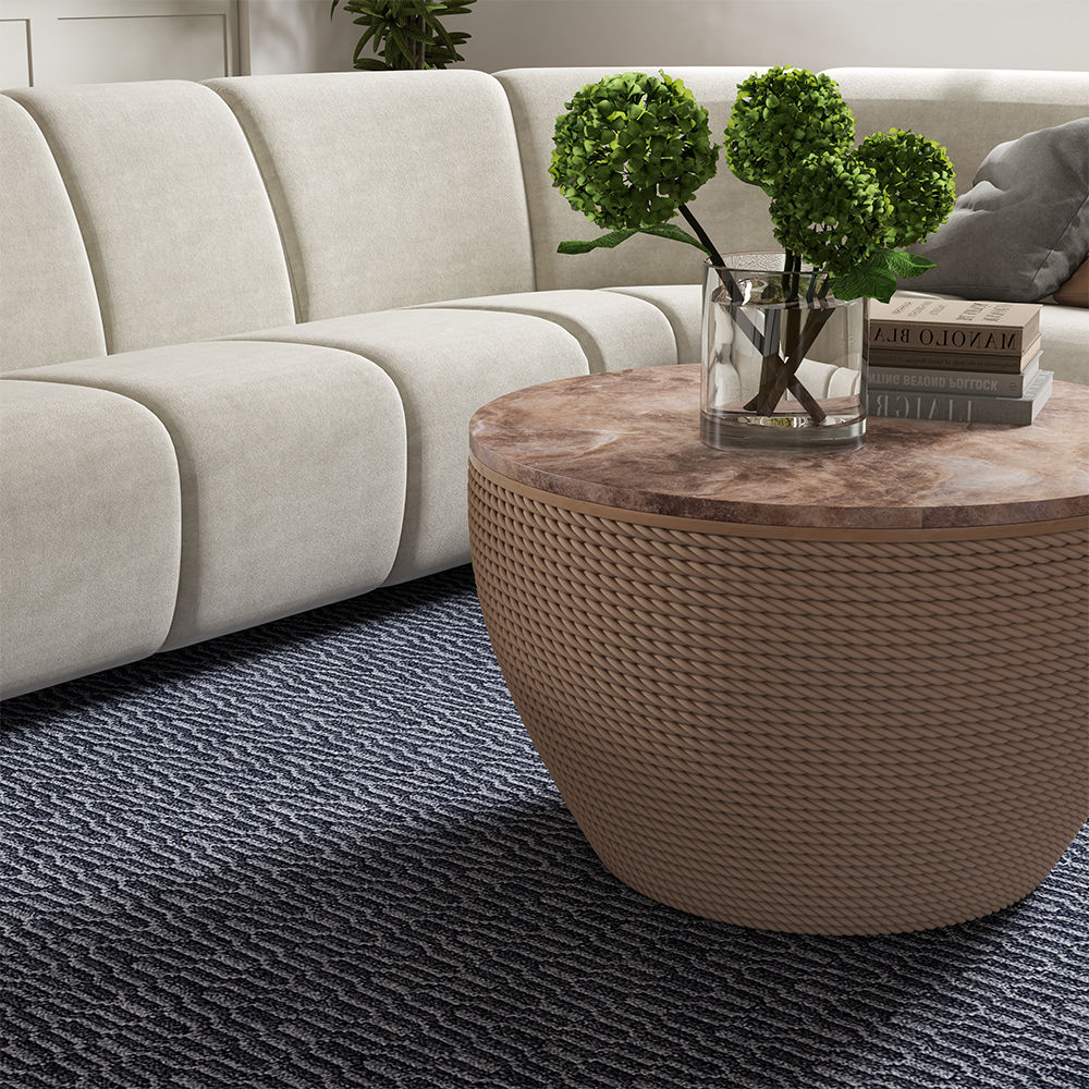 Modern Walnut Color Wood Coffee Tables