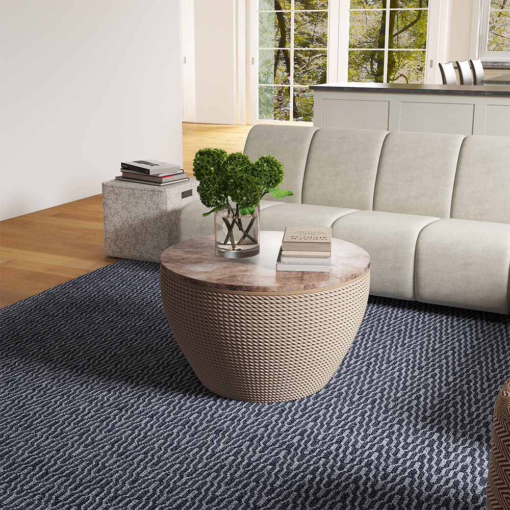 Modern Walnut Color Wood Coffee Tables