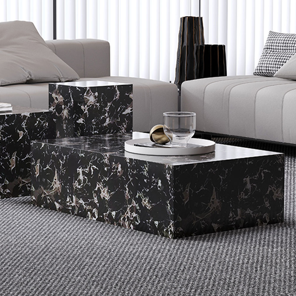 Black Sintered Stone Coffee Tables