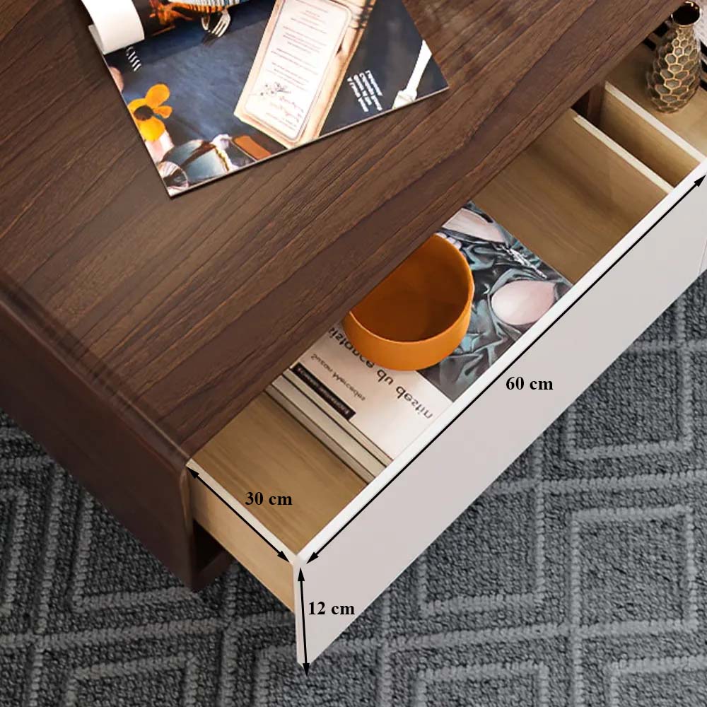 avec tiroirs Clair Bois  MDF Tables basses