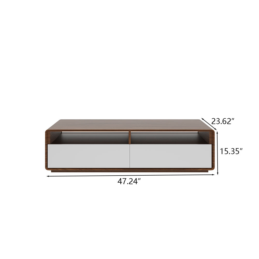 Wood & White MDF Coffee Tables