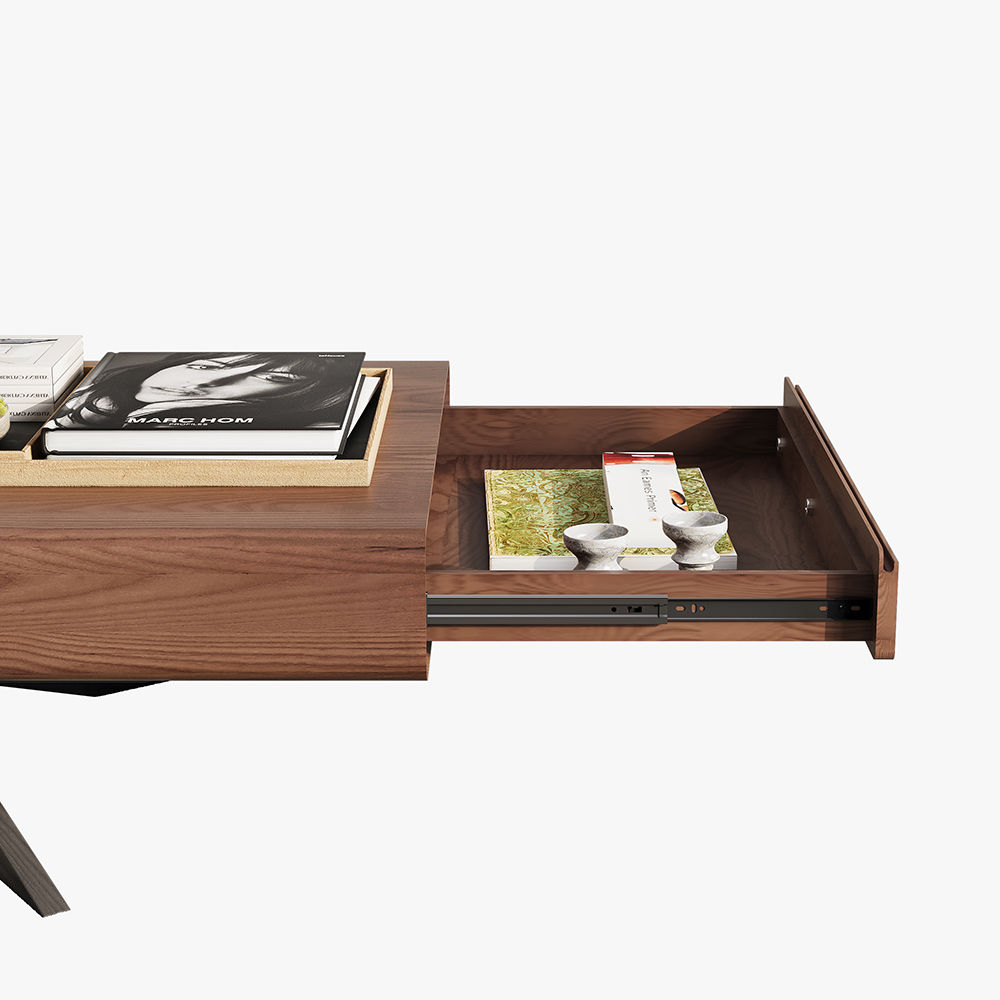 Rectangular Dark Wood Coffee Tables