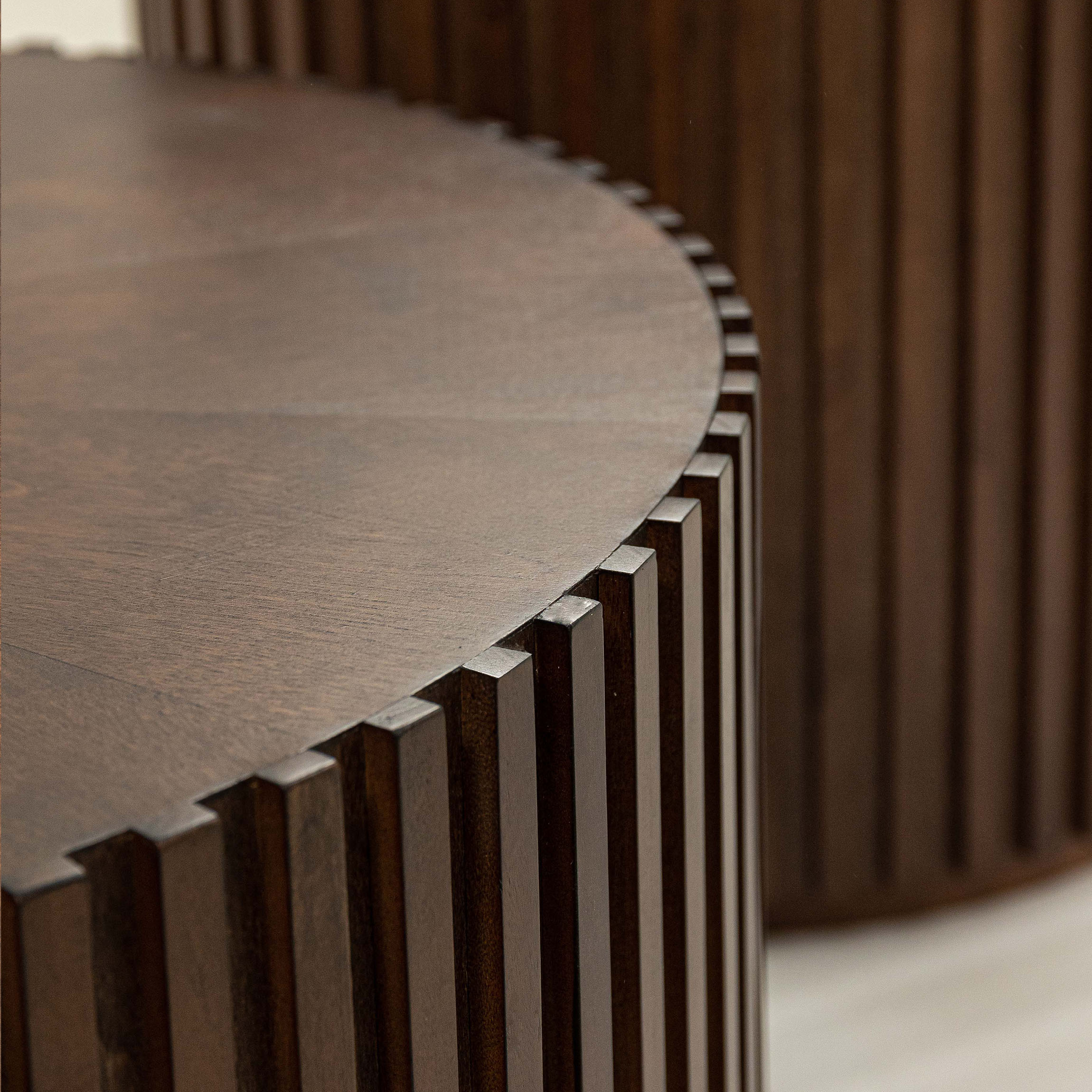 Fully Assemble Walnut Color MDF Coffee Tables