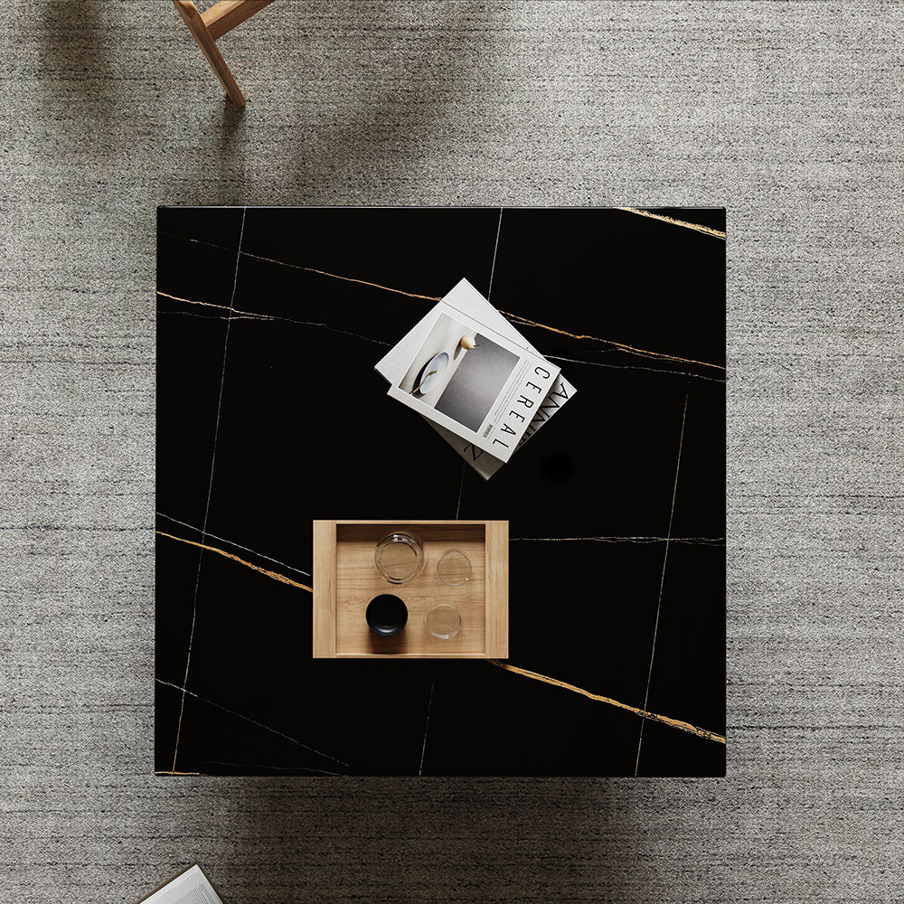 Black Sintered Stone Coffee Tables
