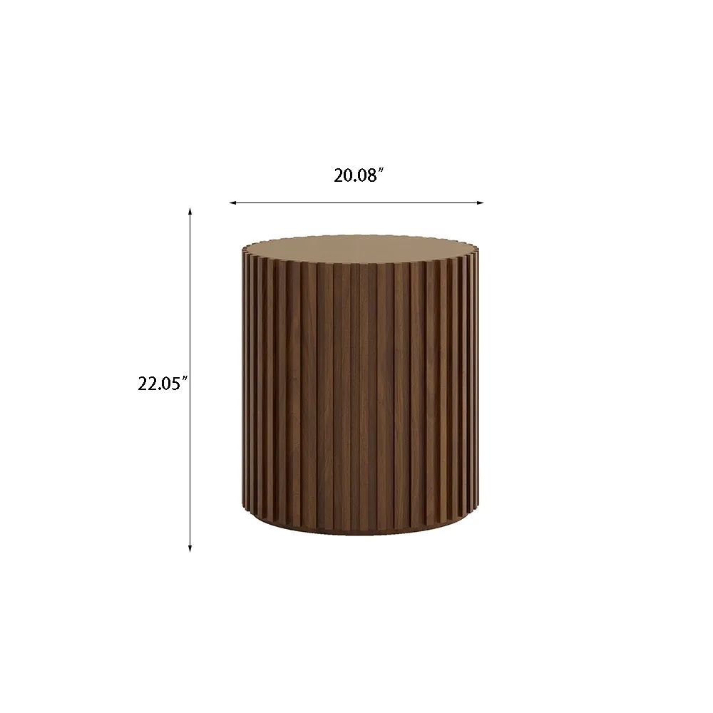 Modern Minimalist Walnut Color MDF Coffee Tables