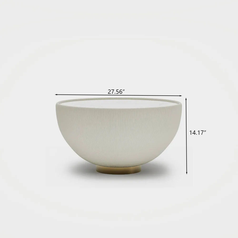 Beige Sintered Stone Coffee Tables