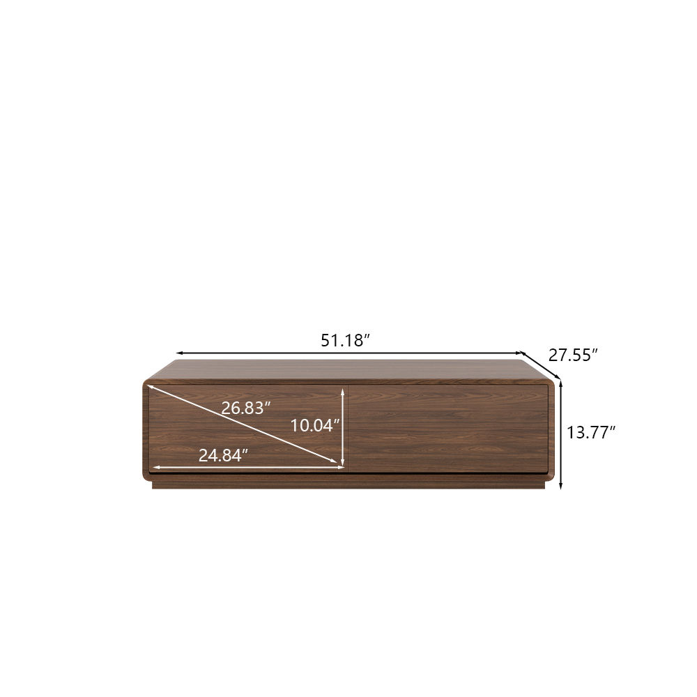 Walnut Color MDF Coffee Tables
