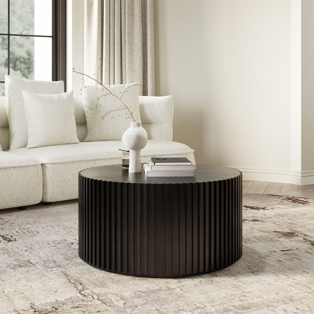Fully Assemble Black MDF Coffee Tables