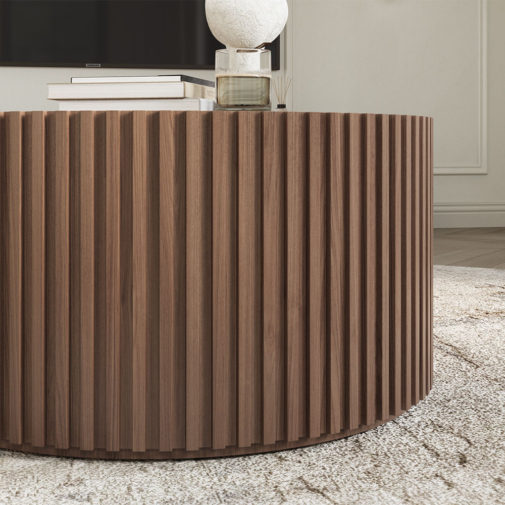 Modern Dark Wood MDF Coffee Tables