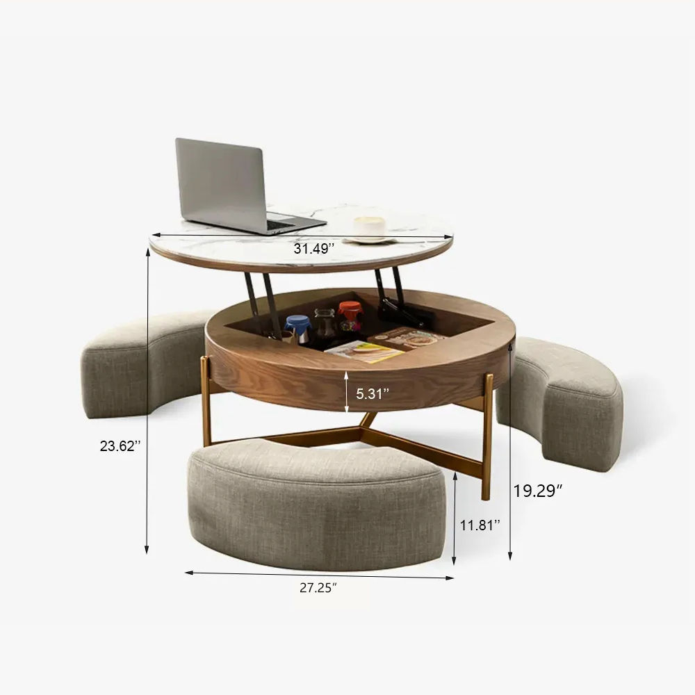 On the Ground Brown MDF Coffee Tables