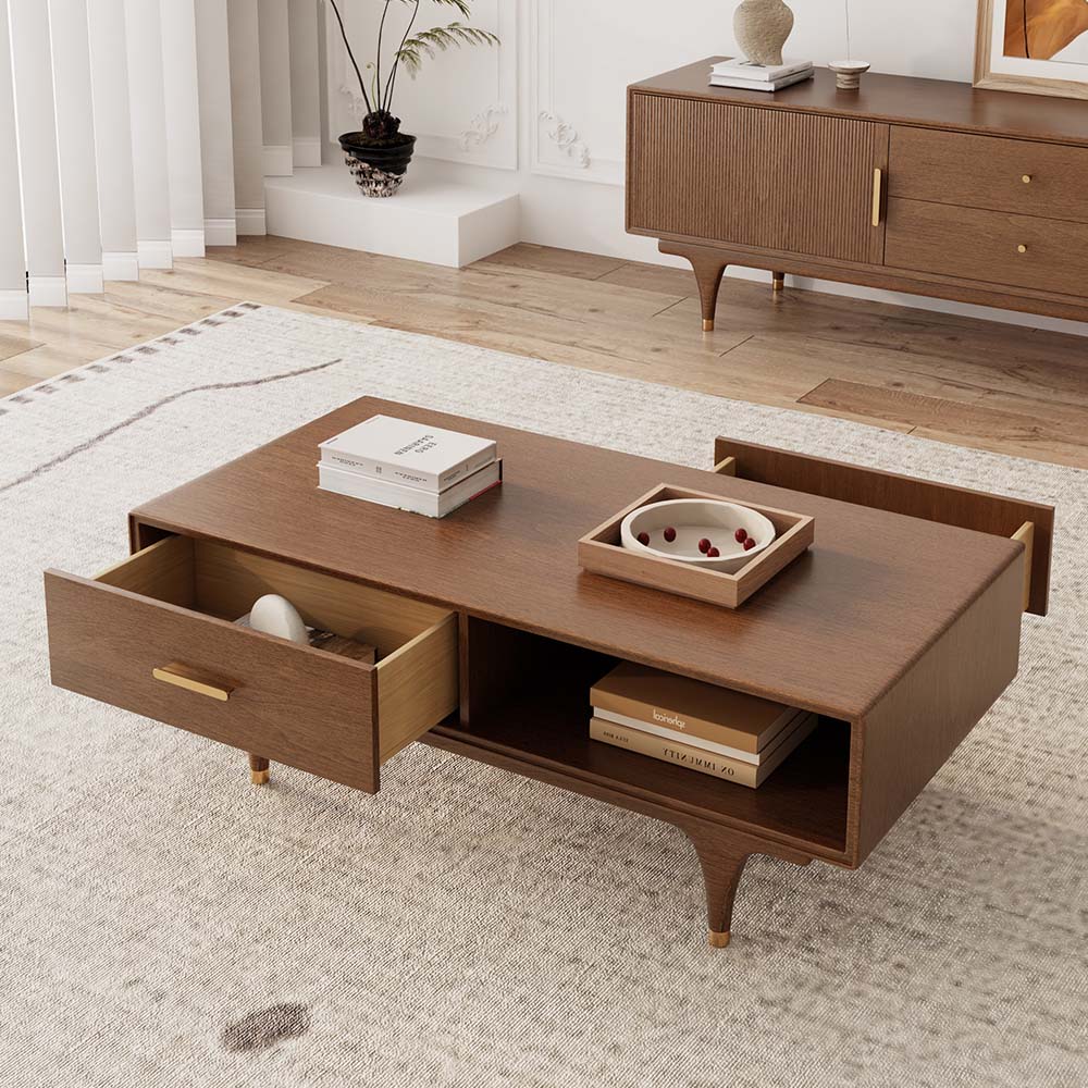Wood Walnut MDF Coffee Tables