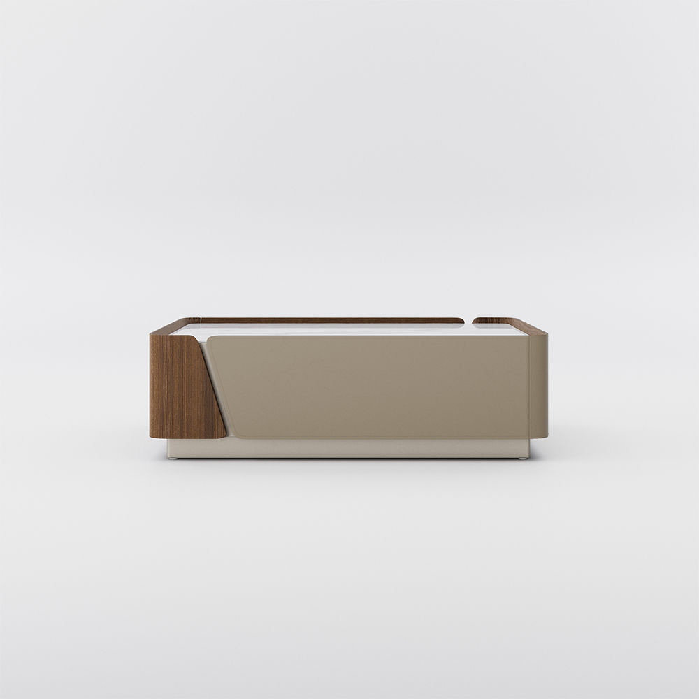 with Dressers Walnut Color MDF Coffee Tables