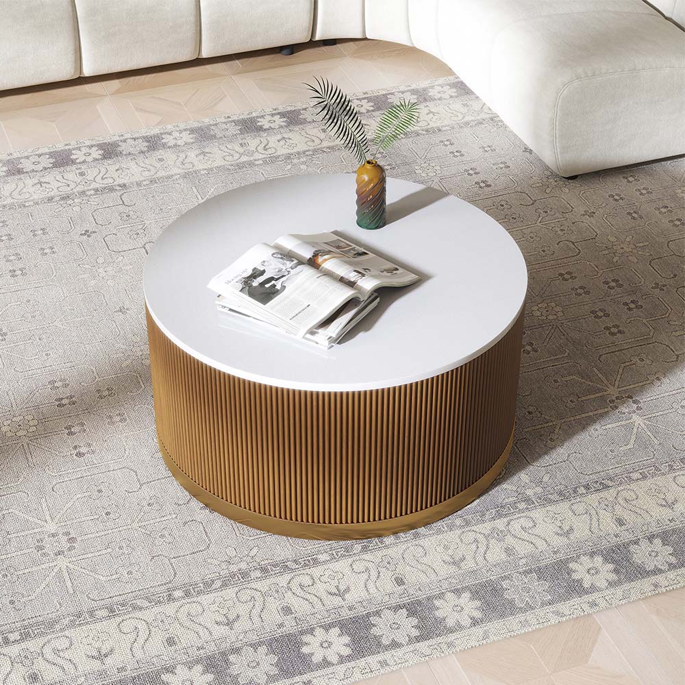 Walnut Color MDF Coffee Tables