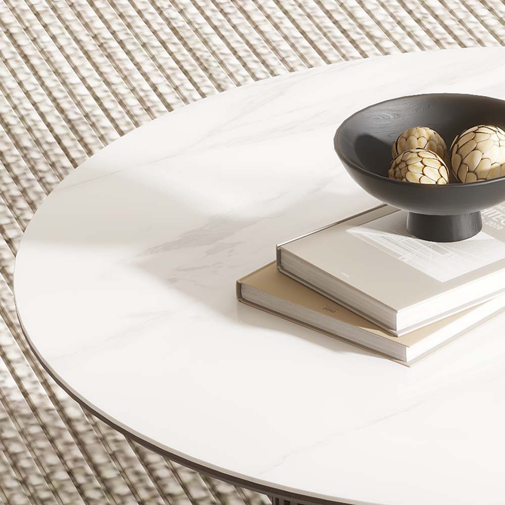Walnut Color MDF Coffee Tables