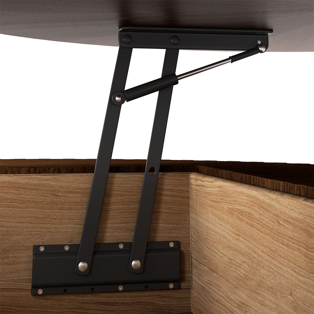 Fully Assemble Walnut Color Plywood Coffee Tables