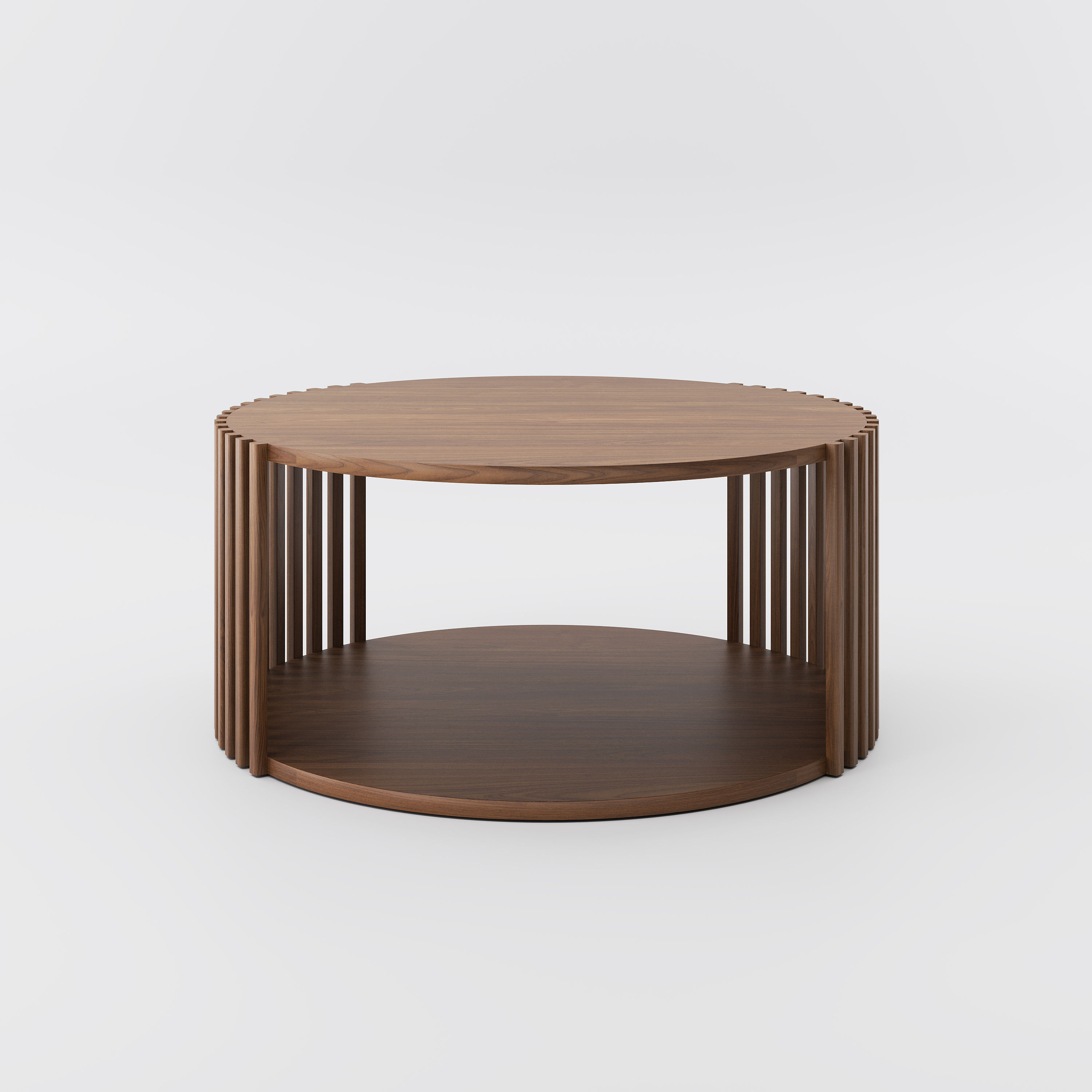 Fully Assemble Walnut Color MDF Coffee Tables