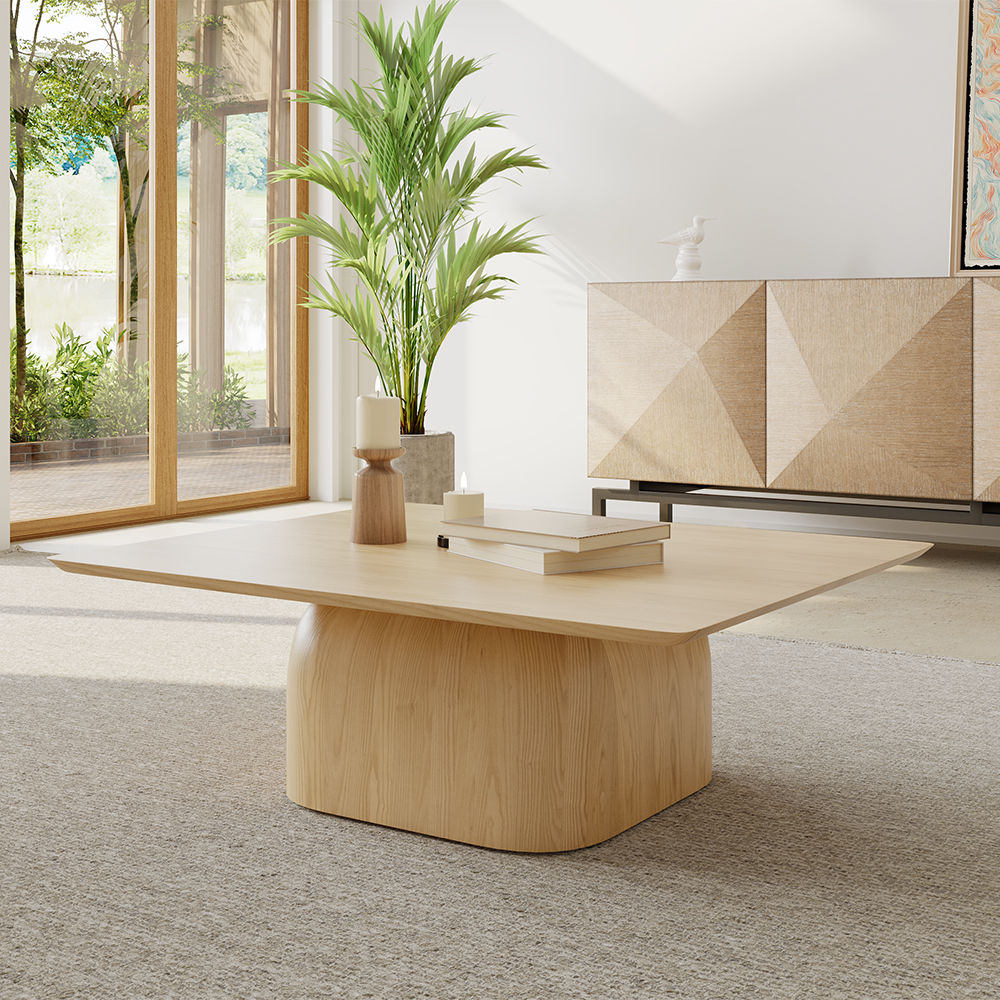 Wood color Solid Wood Coffee Tables