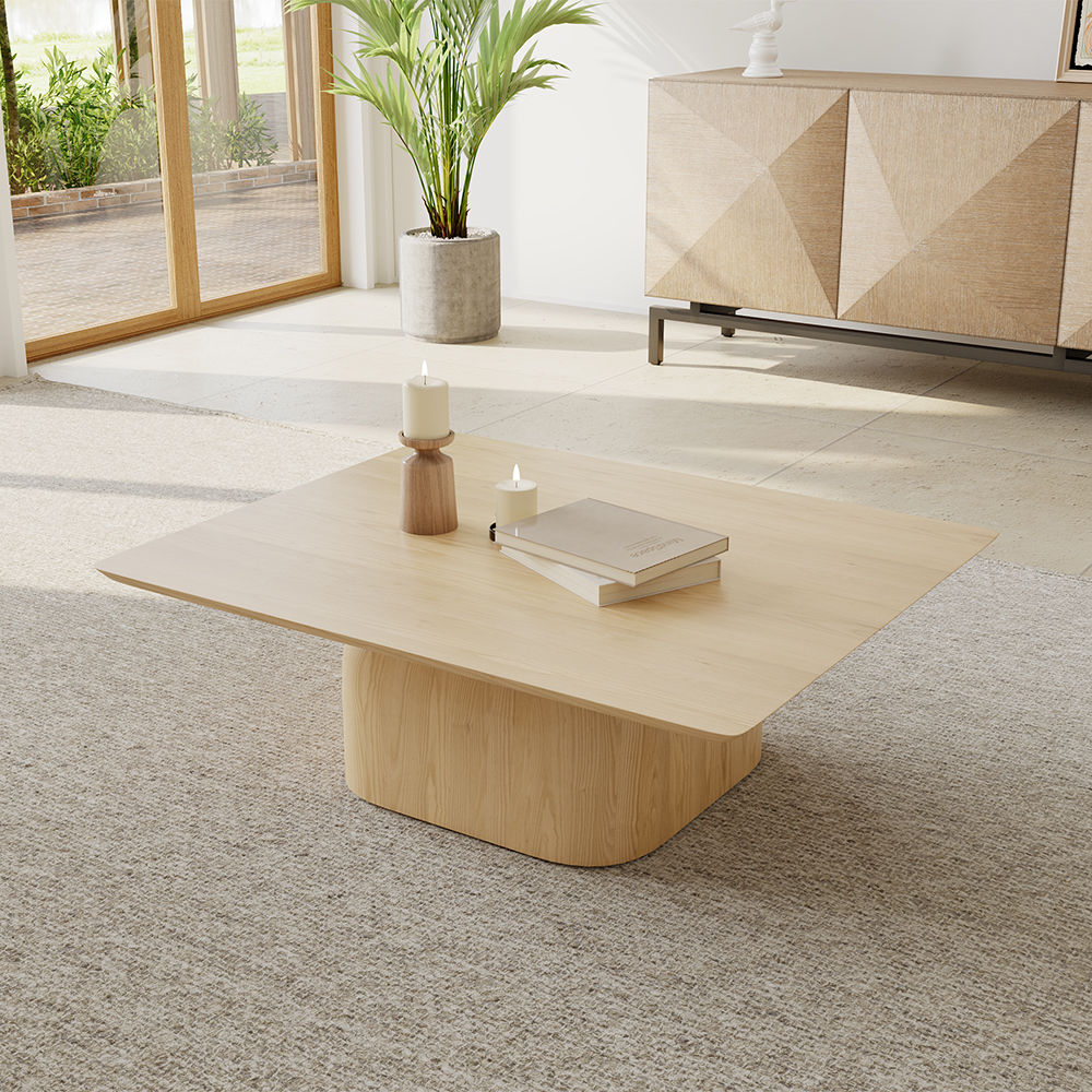 Wood color Solid Wood Coffee Tables