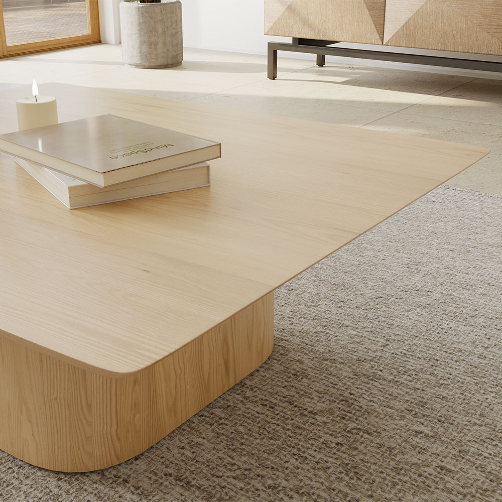 Wood color Solid Wood Coffee Tables