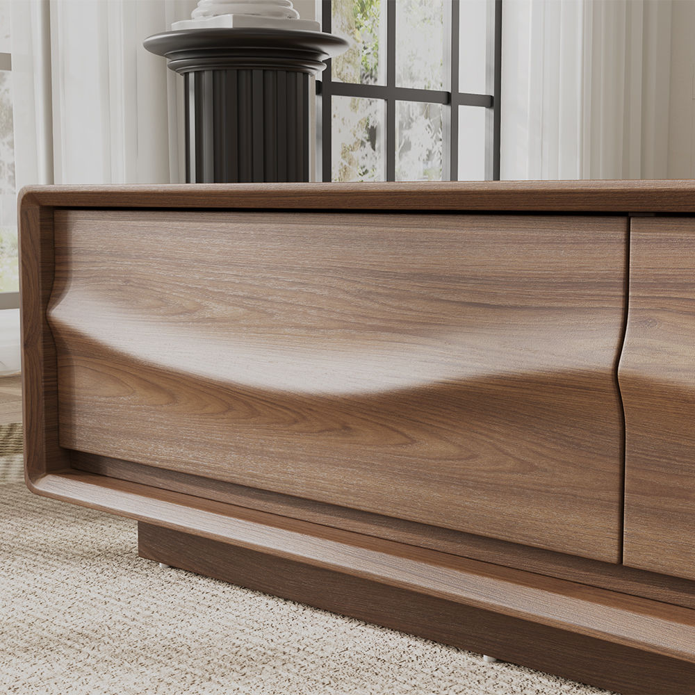 Fully Assemble Walnut Color MDF Coffee Tables