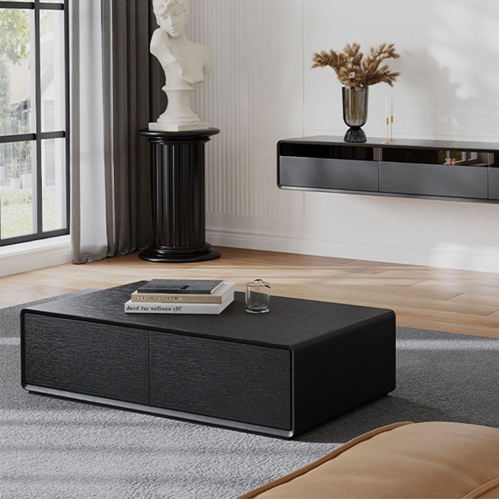 On the Ground Black MDF Coffee Tables