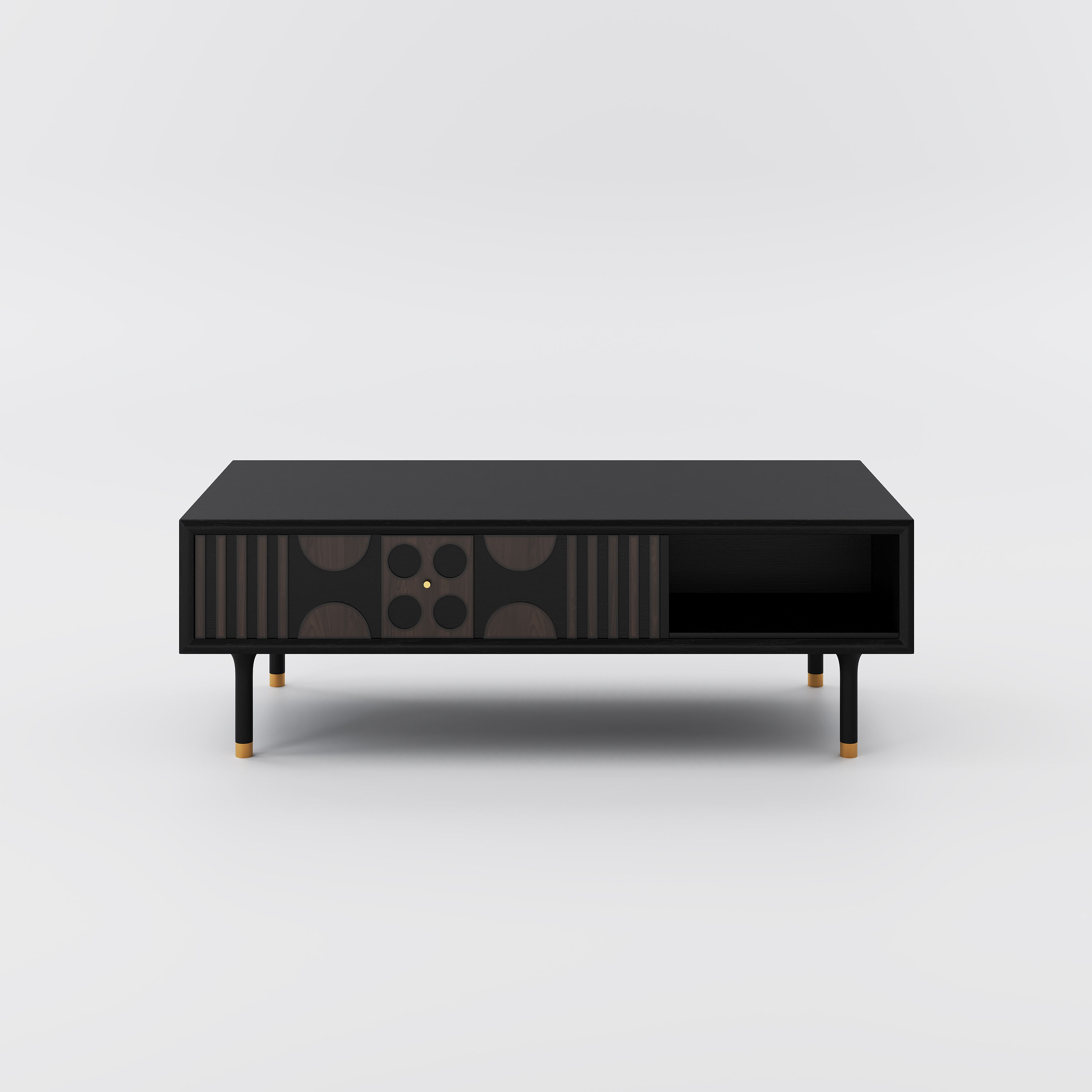 with Storage Smoky Gray MDF Coffee Tables