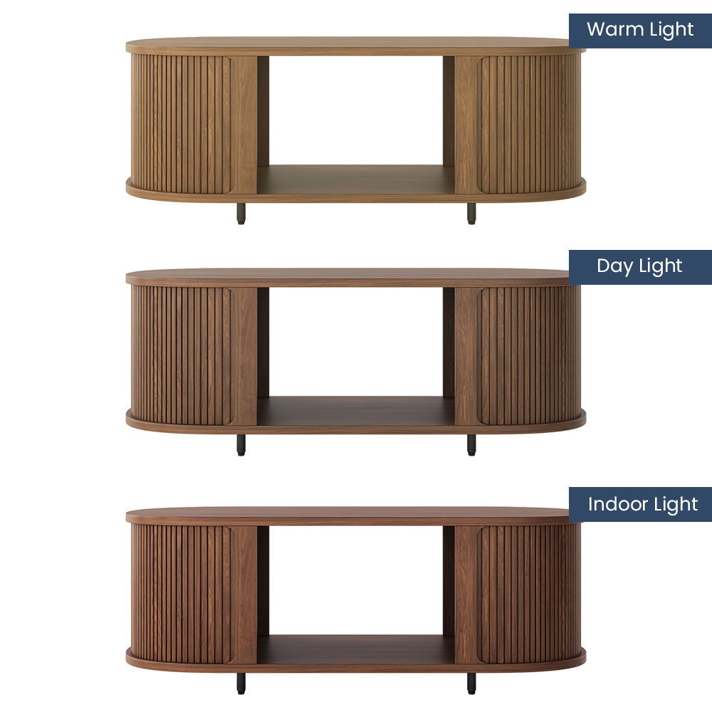 Walnut Color Plywood Coffee Tables