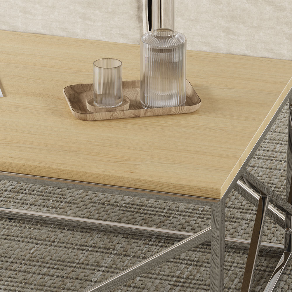 Rectangular Wood color MDF Coffee Tables