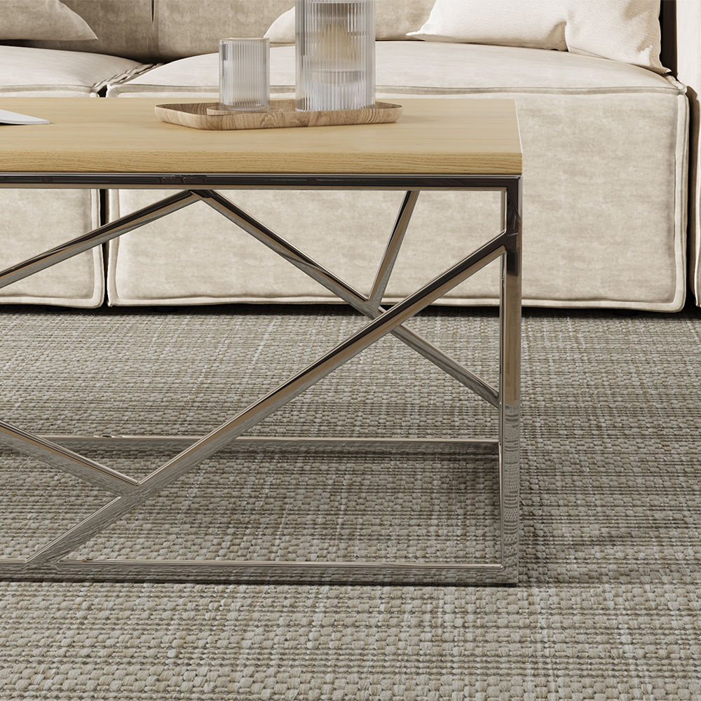 Modern Minimalist Wood color MDF Coffee Tables