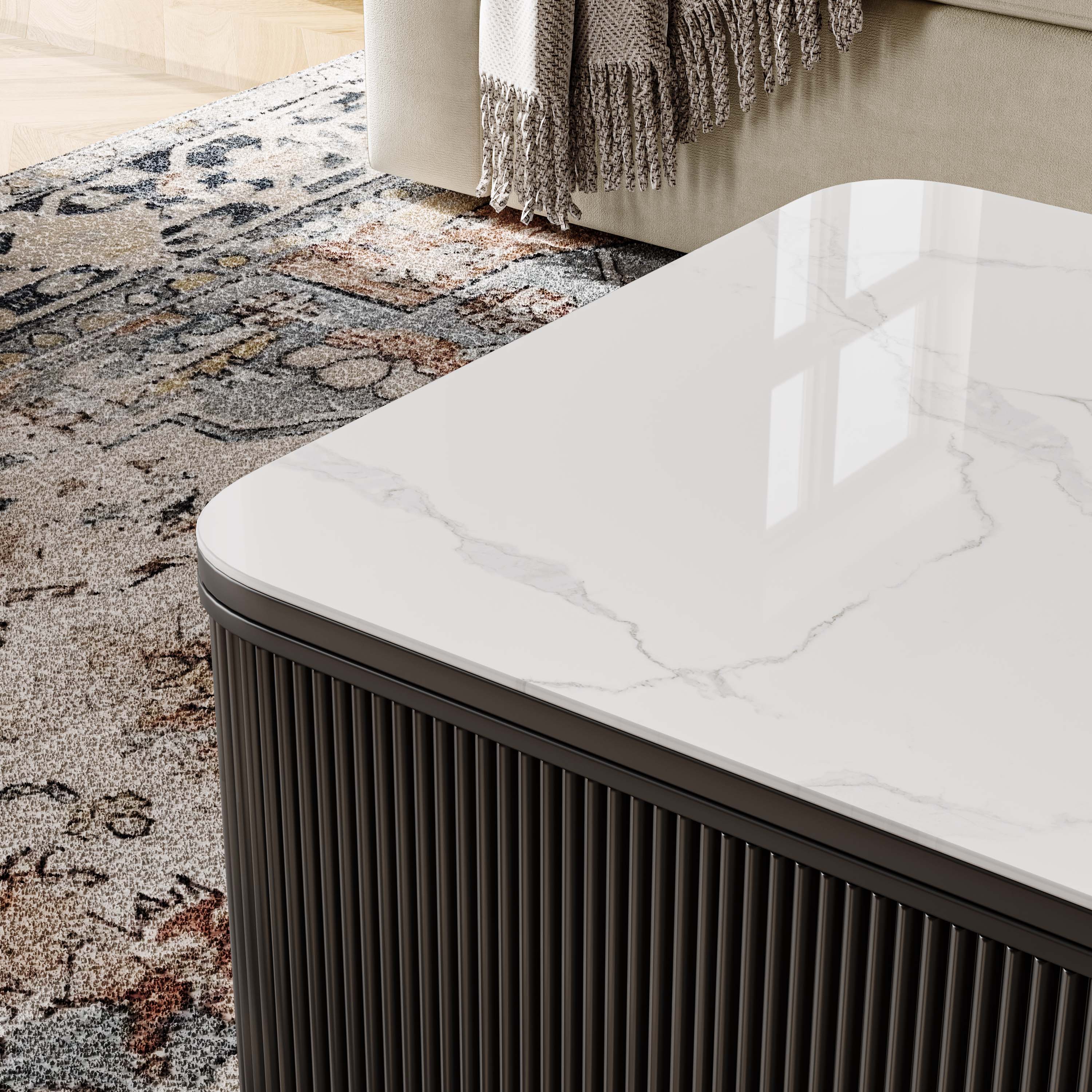 Rectangular Black MDF Coffee Tables