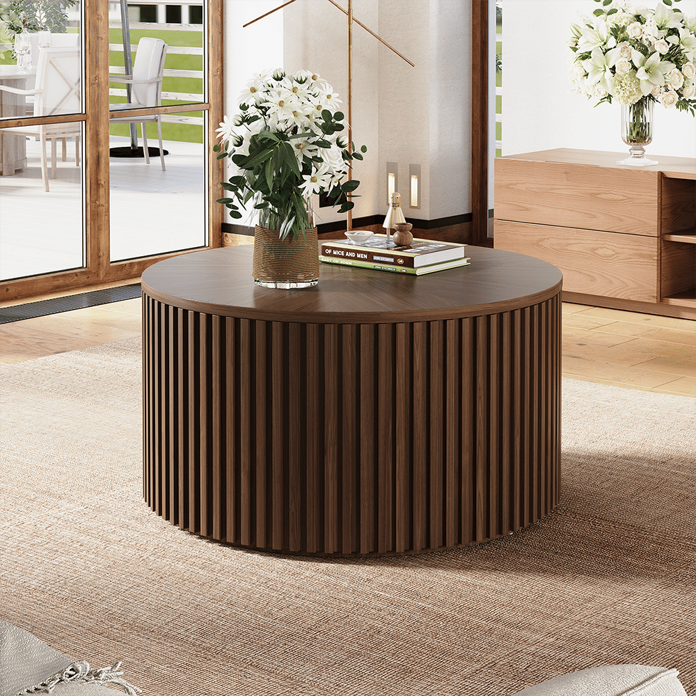 Walnut Color Plywood Coffee Tables