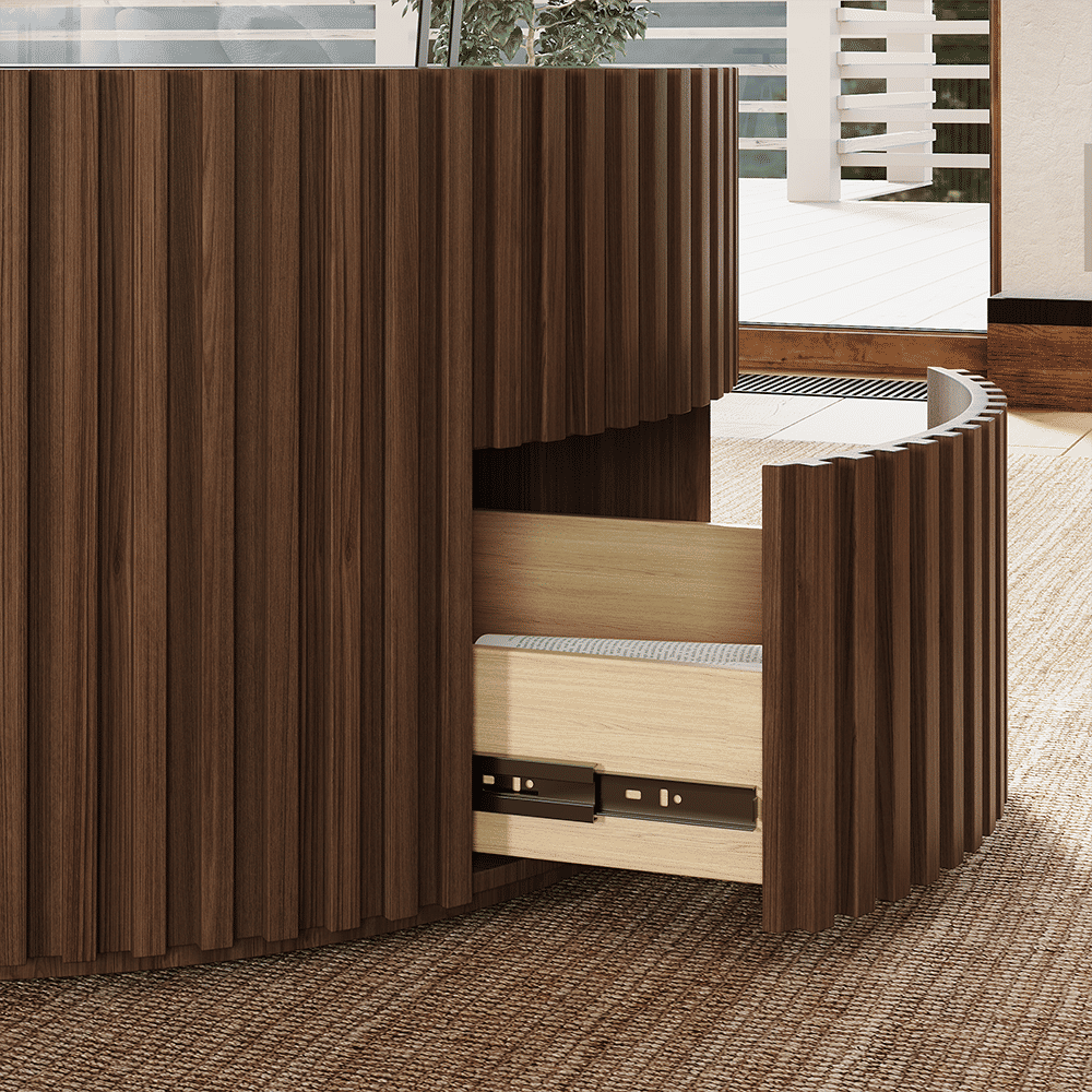 Walnut Color Plywood Coffee Tables