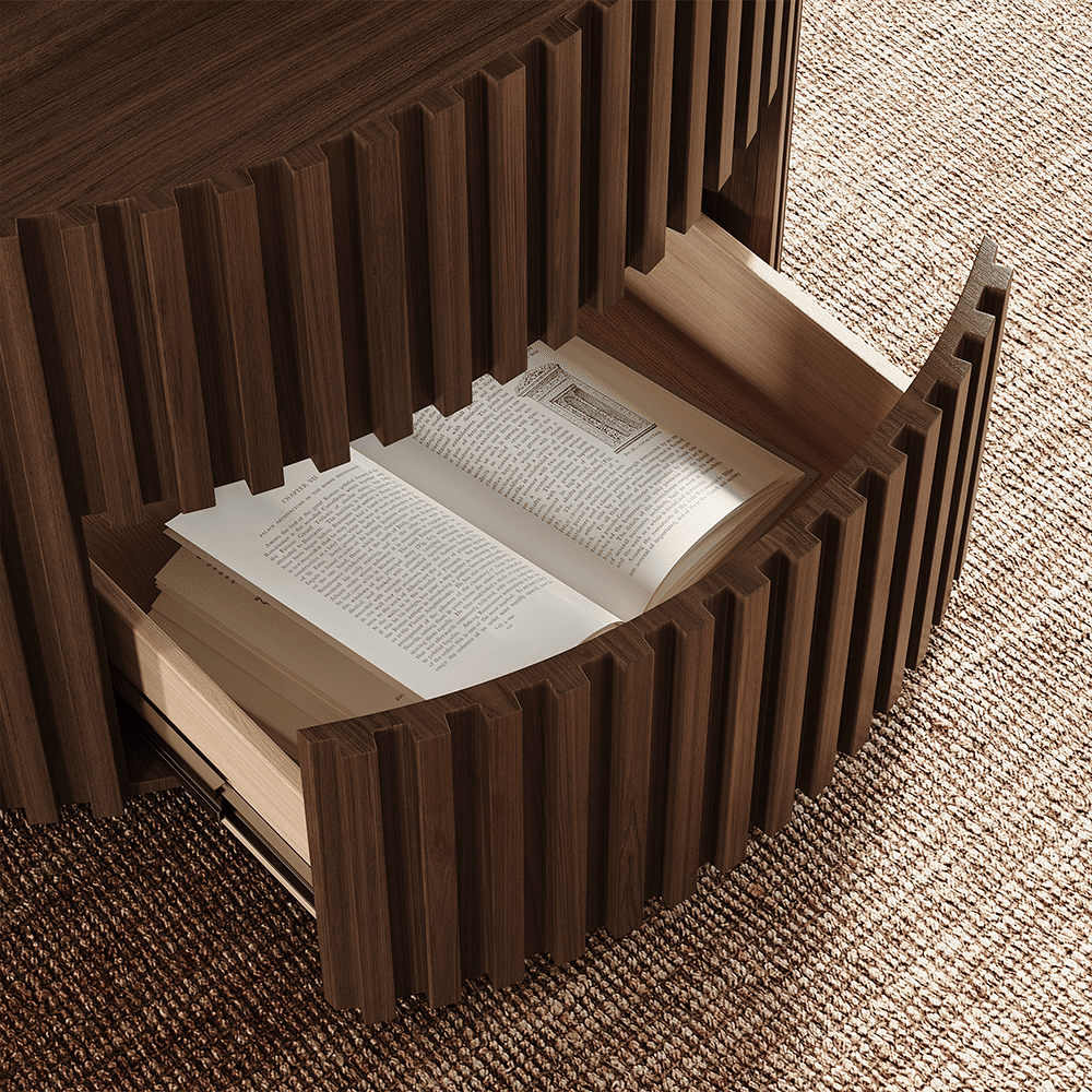 Walnut Color Plywood Coffee Tables