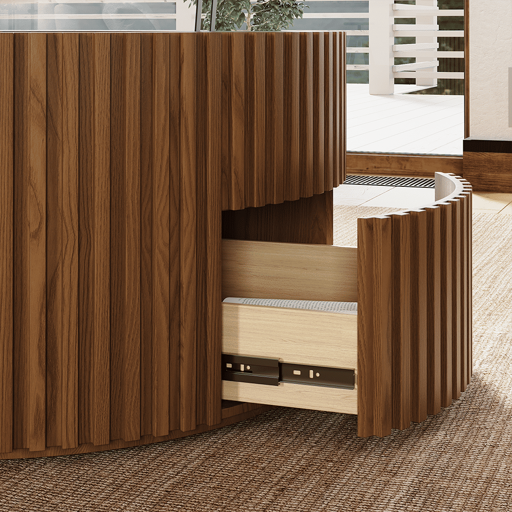 Light Walnut Color Plywood Coffee Tables